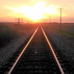 photo-of-railroad-and-sunset